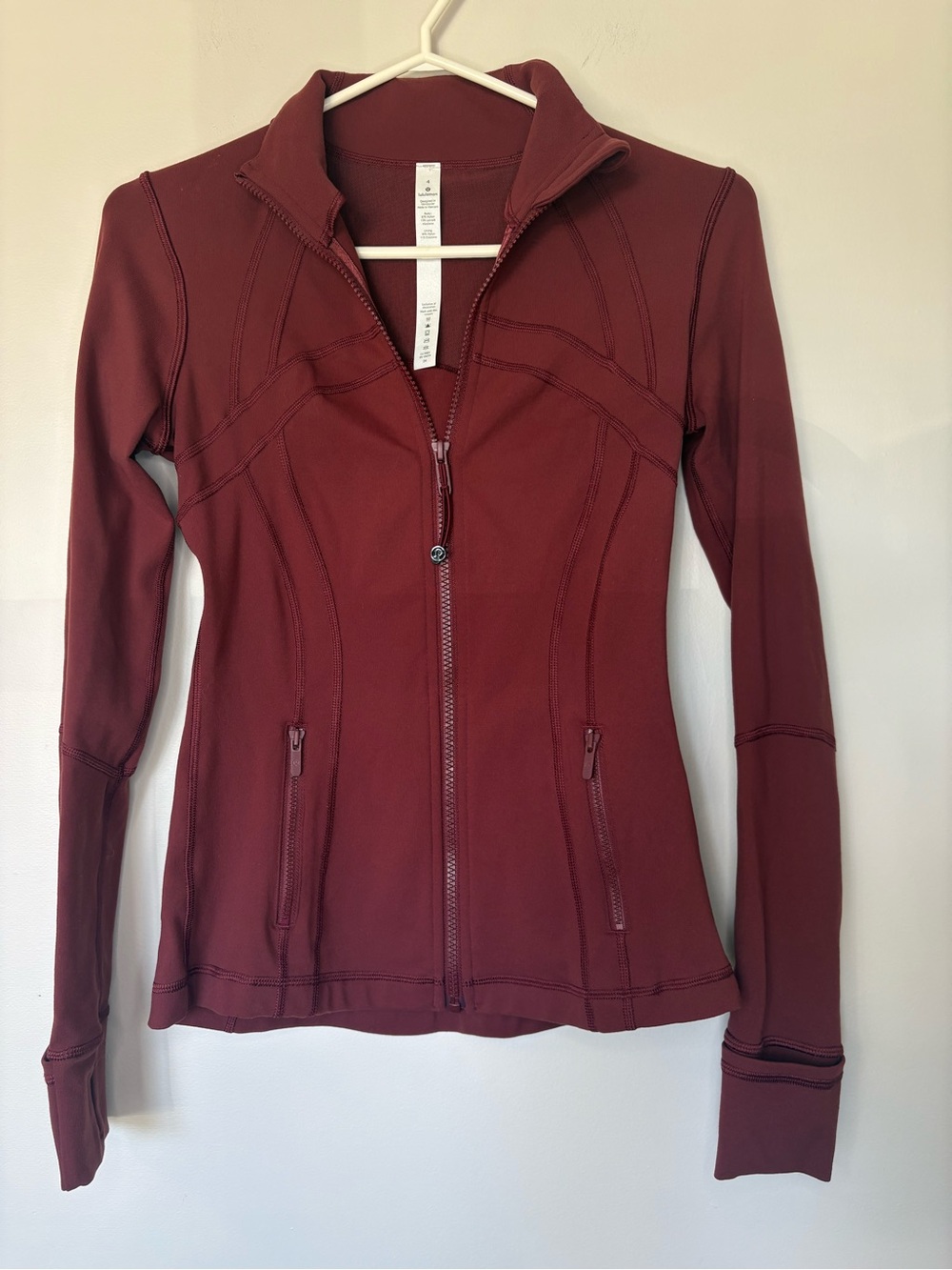 lululemon athletica red Full-Zip define  Jacket